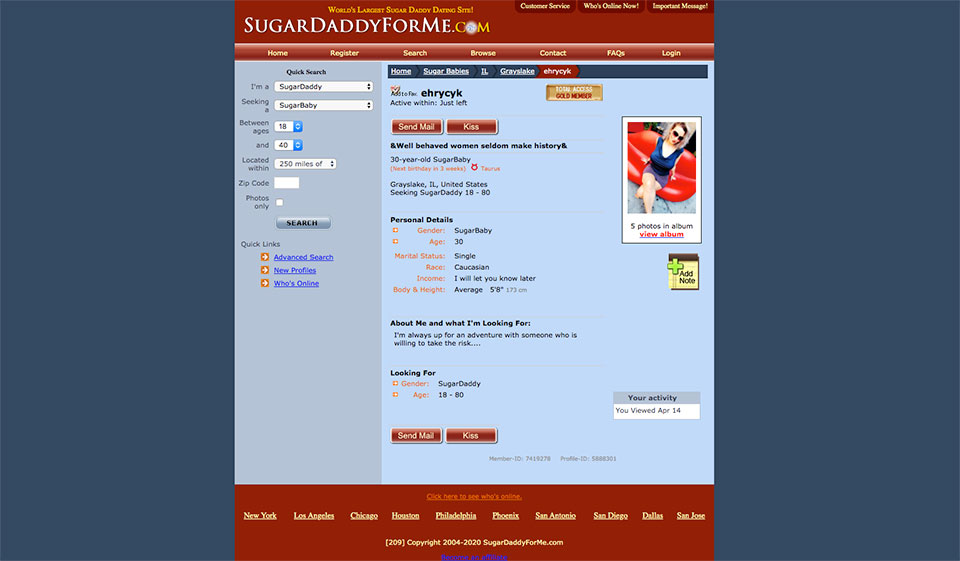 SugarDaddyForMe n'est pas une arnaque ?